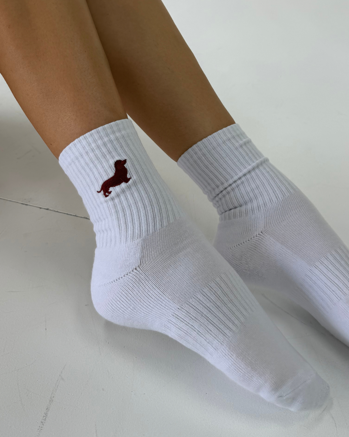 Embroidered Dachshund Socks (5 colors)