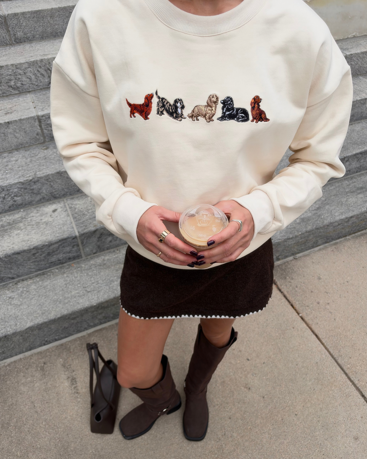 Five Dachshund Crewneck