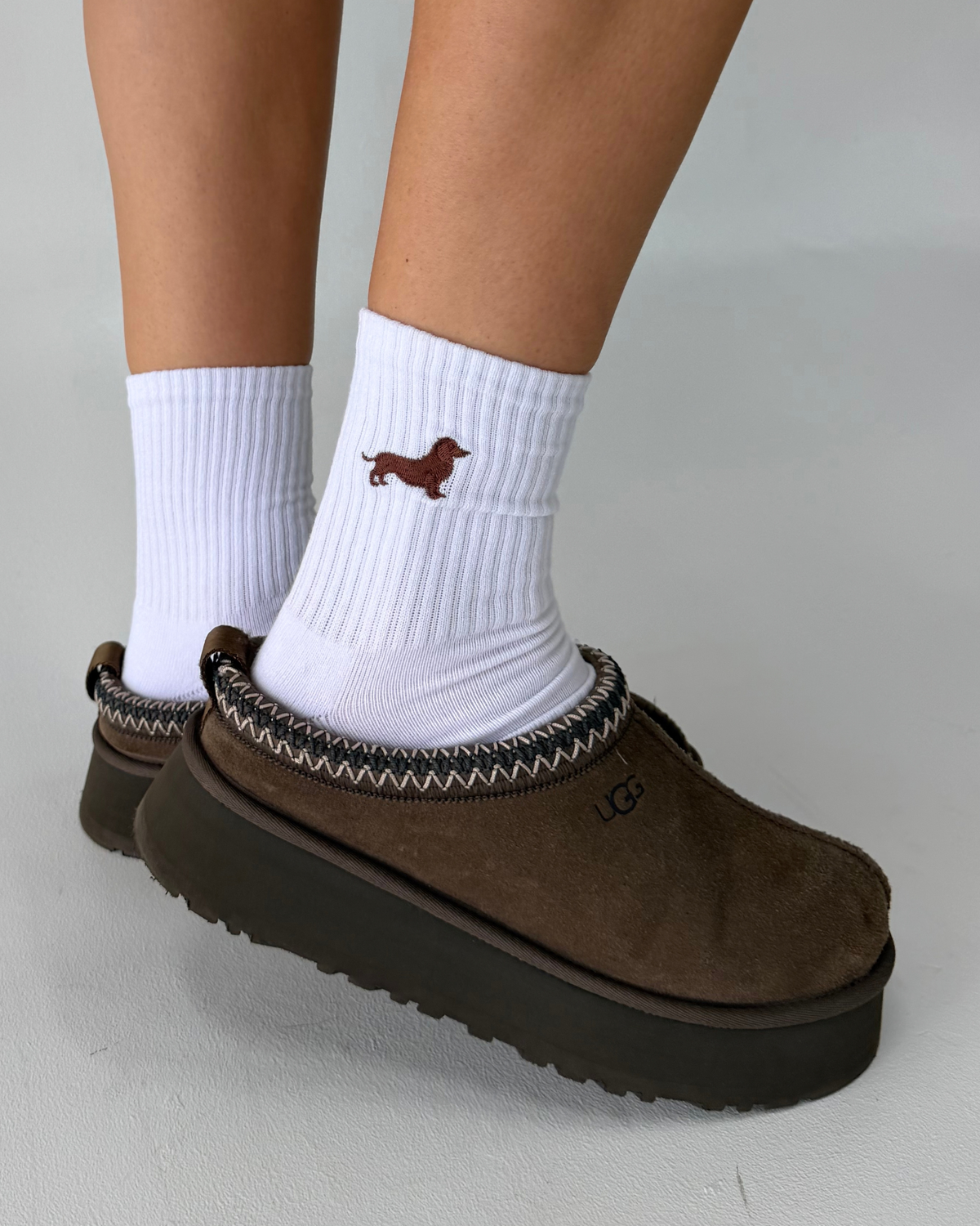 Embroidered Dachshund Socks (5 colors)