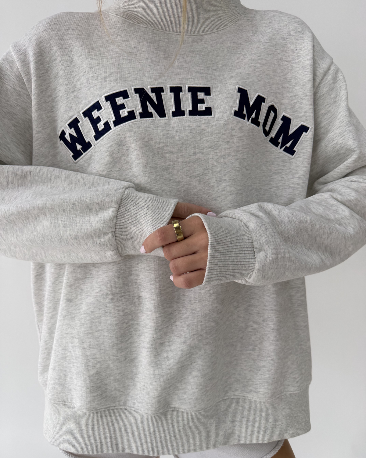 Weenie Mom Mockneck