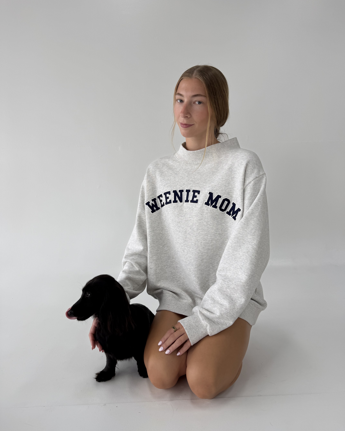 Weenie Mom Mockneck