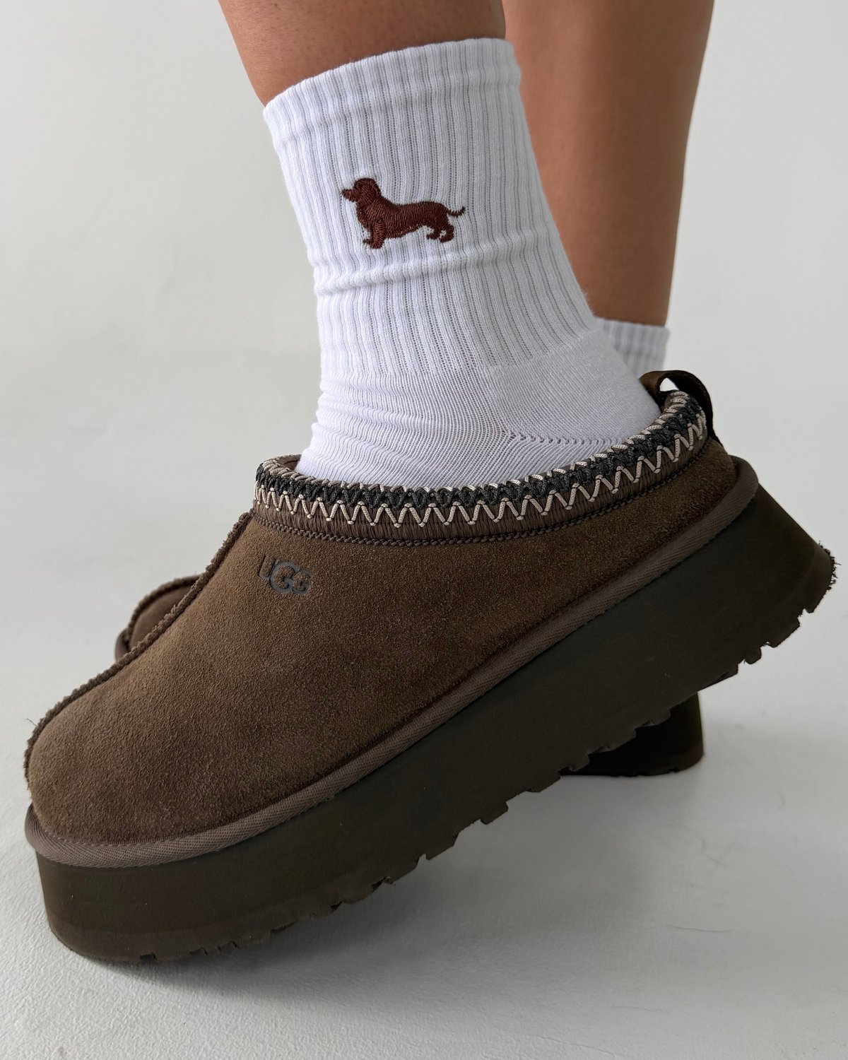 Embroidered Dachshund Socks (5 colors)