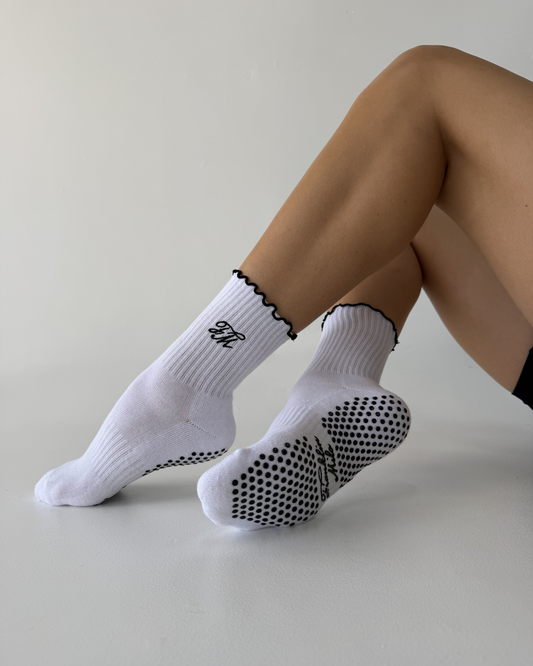 Monogram Grip Socks