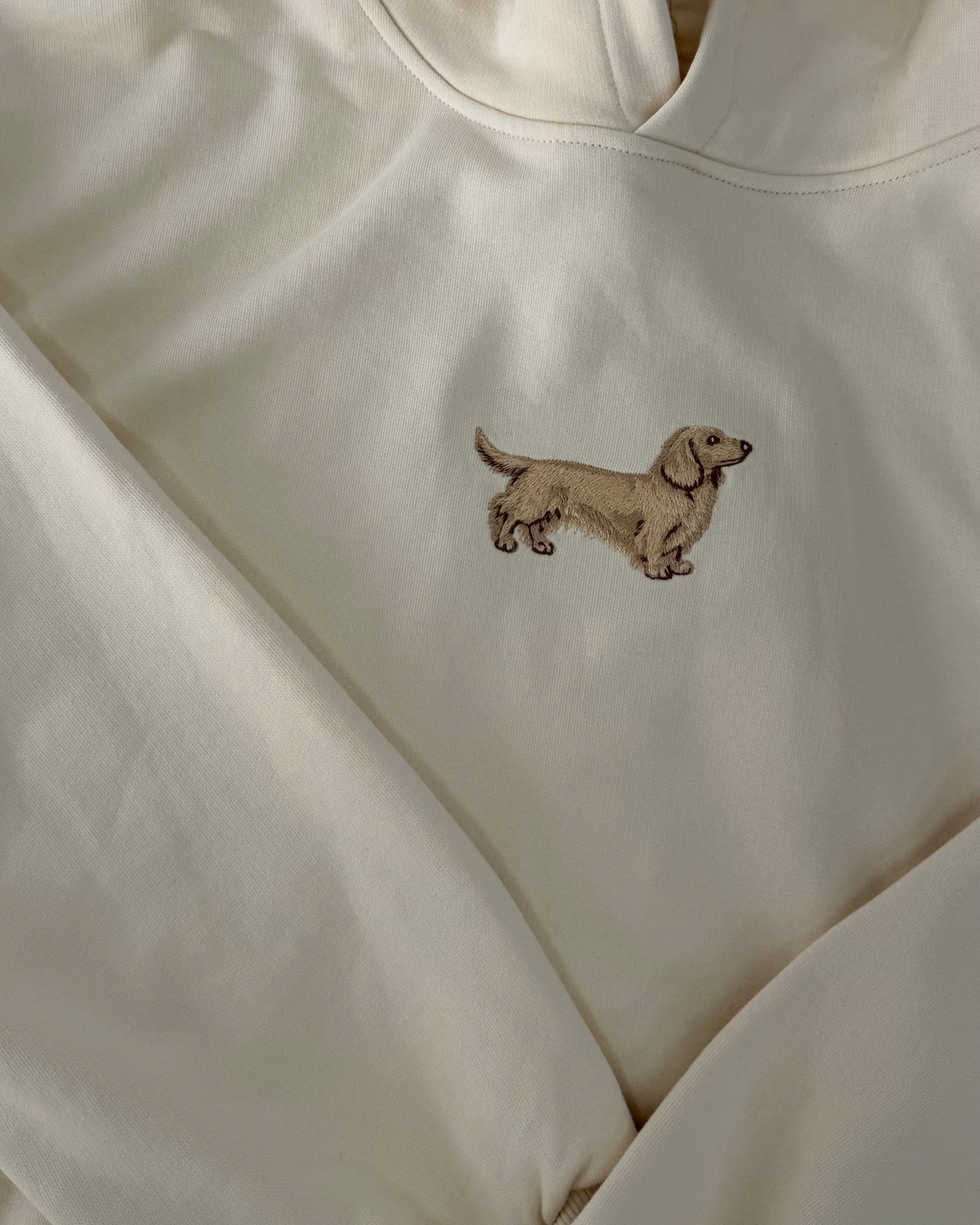 Cream Dachshund Hoodie