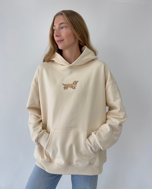 Cream Dachshund Hoodie