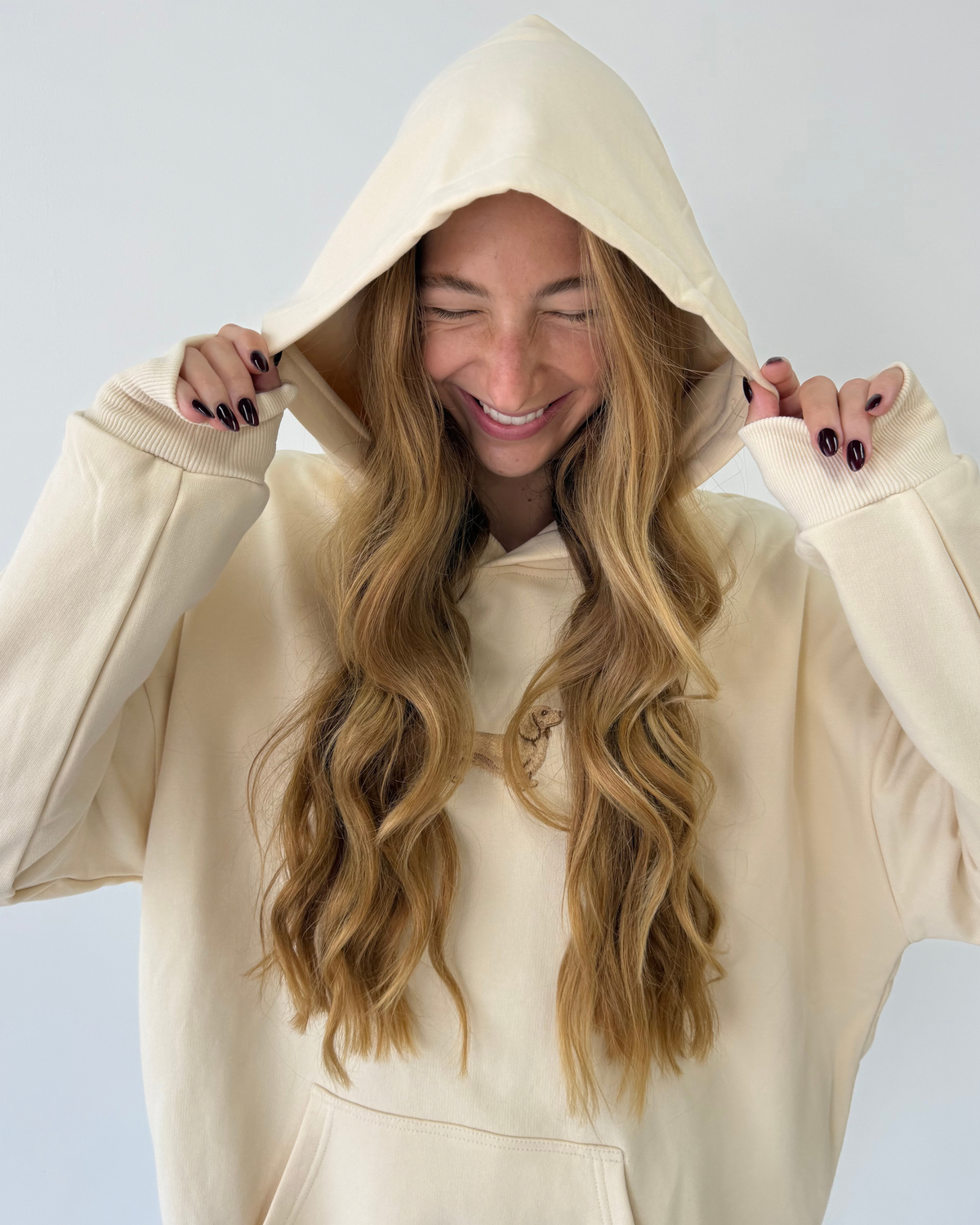 Cream Dachshund Hoodie