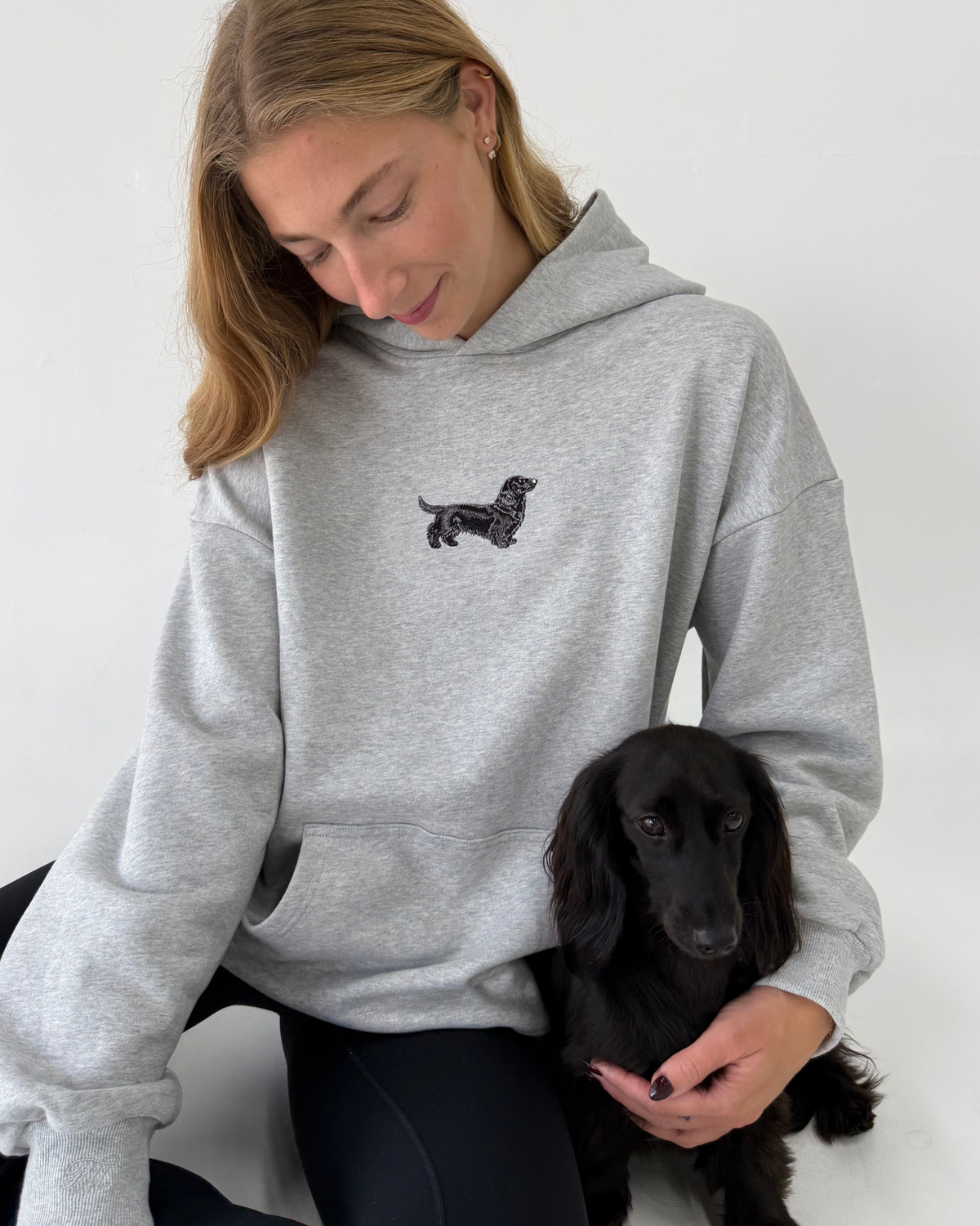 Black Dachshund Hoodie