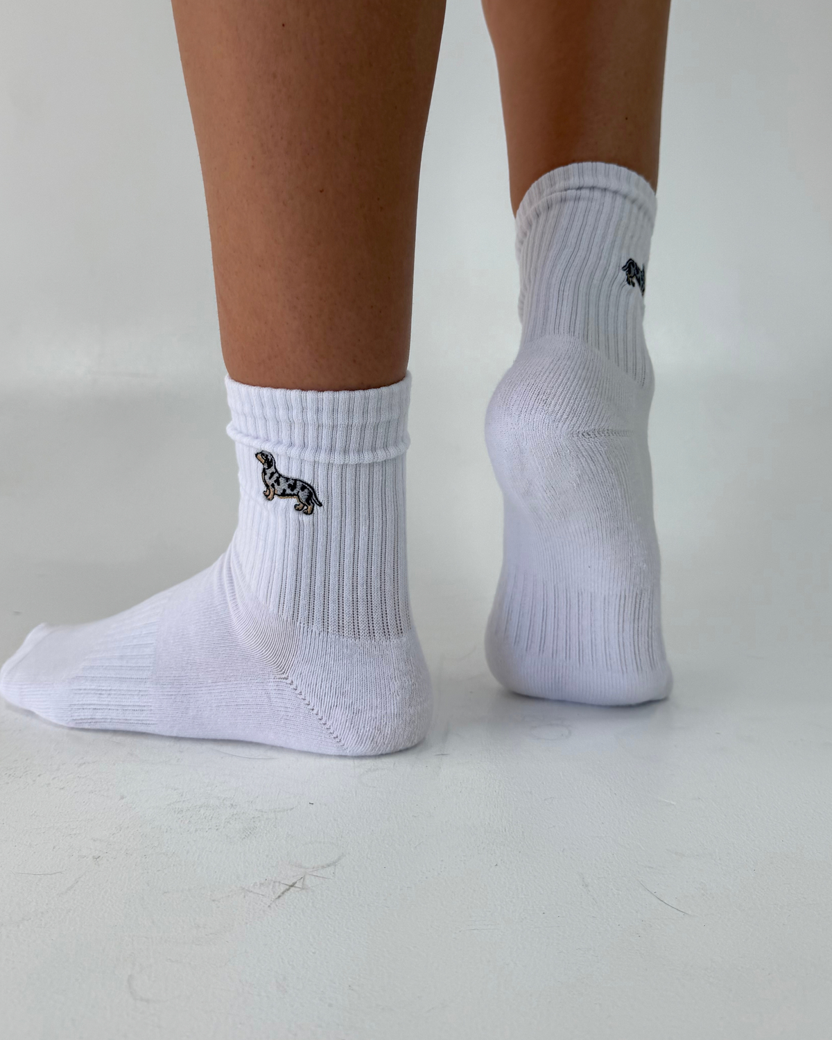 Embroidered Dachshund Socks (5 colors)