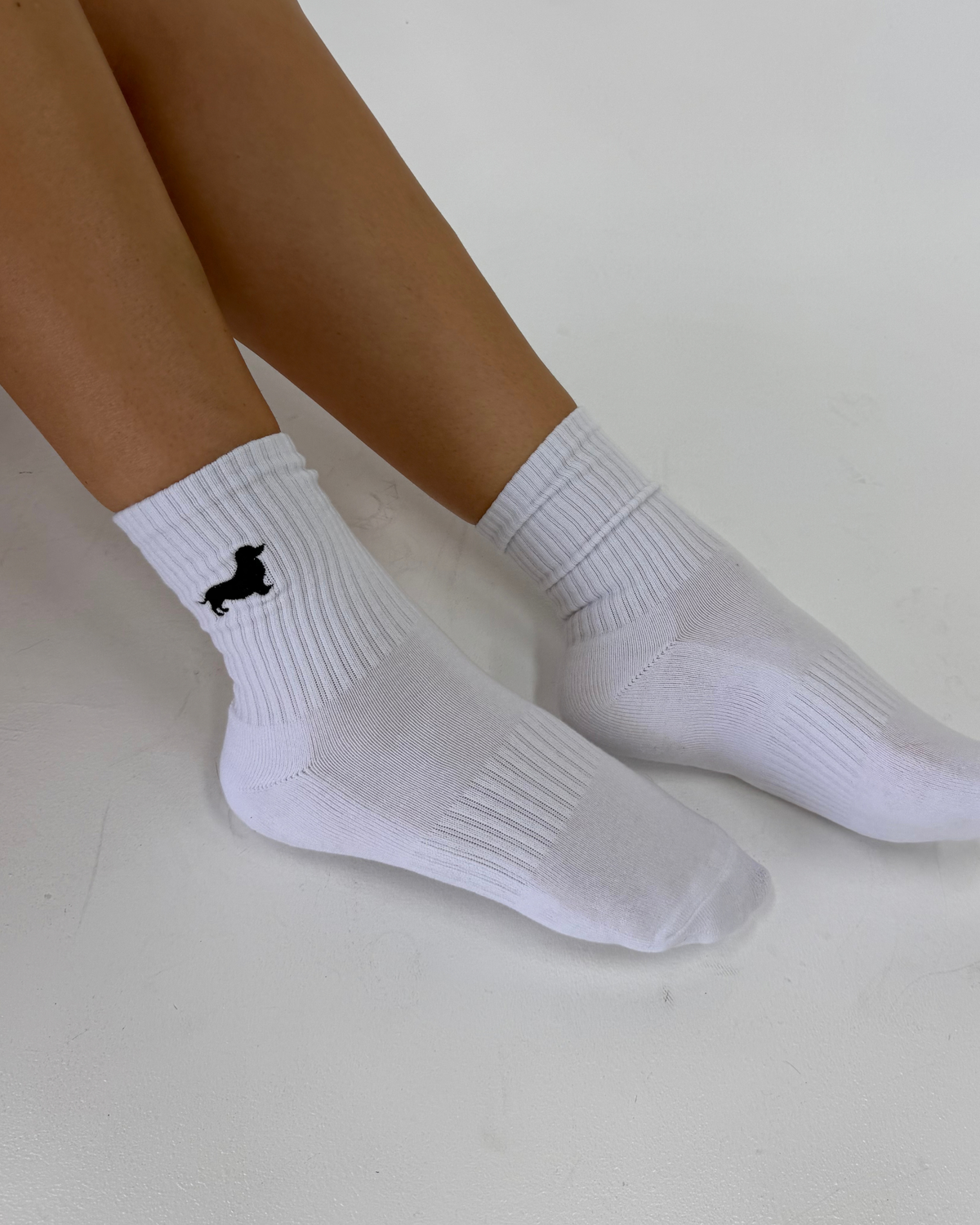 Embroidered Dachshund Socks (5 colors)