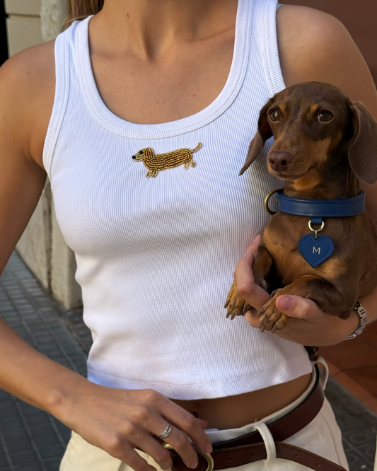 Beaded Dachshund Tanks (4 colors)